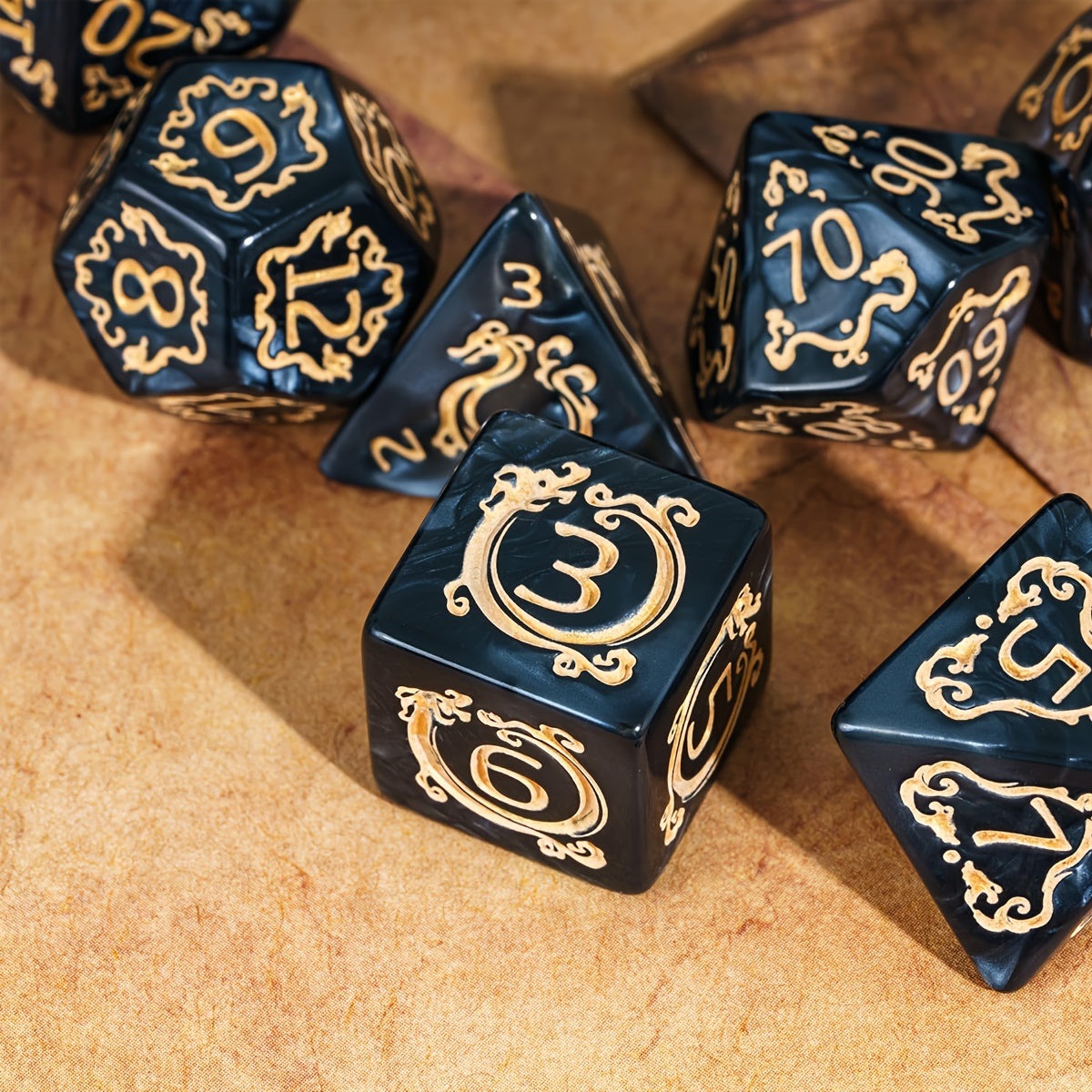 🎲 Les Dés du Dragon Noir – Puissance et Élégance en Jeu ! ⚔️🔥