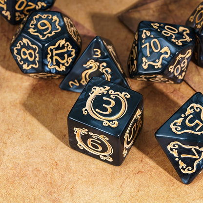 🎲 Les Dés du Dragon Noir – Puissance et Élégance en Jeu ! ⚔️🔥