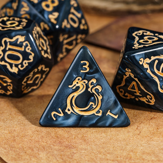 🎲 Les Dés du Dragon Noir – Puissance et Élégance en Jeu ! ⚔️🔥