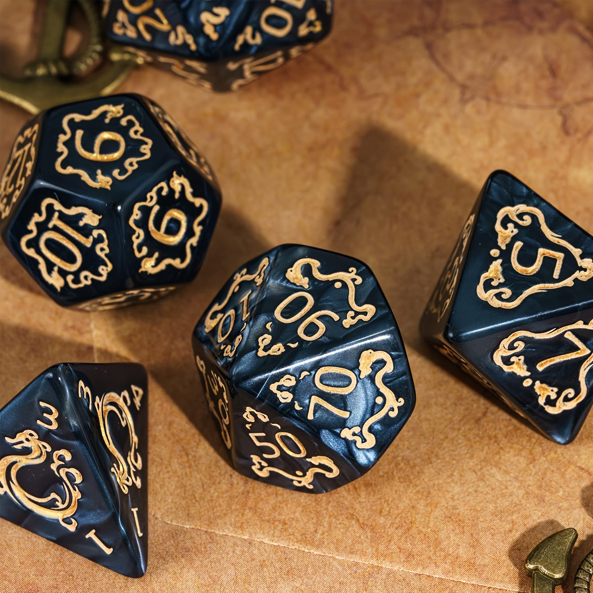 🎲 Les Dés du Dragon Noir – Puissance et Élégance en Jeu ! ⚔️🔥